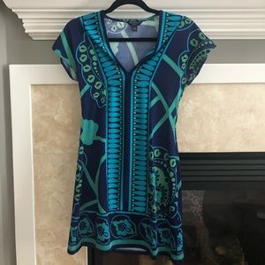 PXS Blue Green Dress - perfect summer work dress!